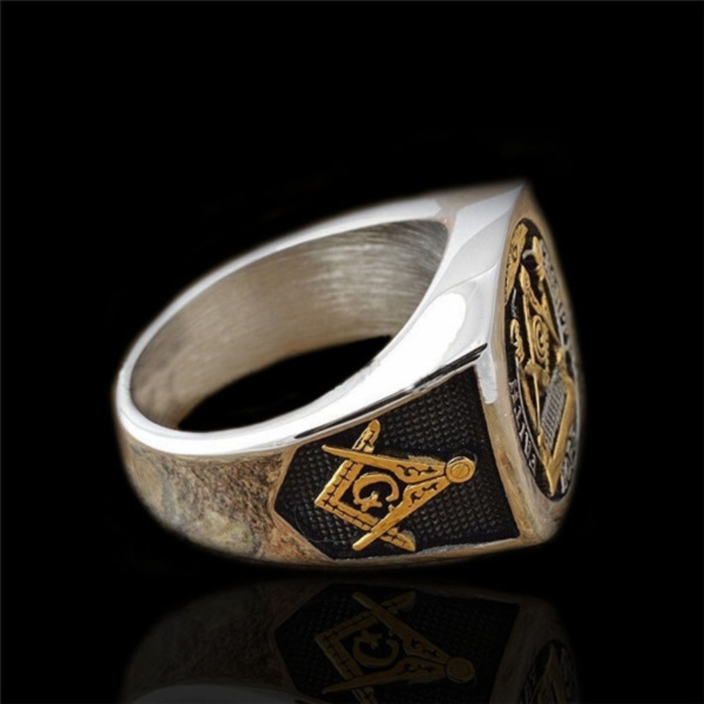 Master Masonic Ring Free  Faith Hope Love Ring - Picture 3 of 4
